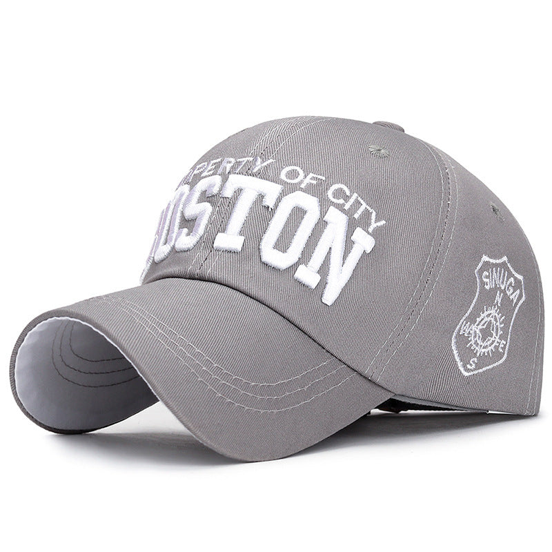 Korean Style Multi-Color Sun Baseball Cap with Embroidery