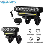 5/8 LED Fahrrad-Frontlicht, USB wiederaufladbar, 130 dB, Fahrradhupe, einfach zu installieren, 6 Modi, Fahrradklingel-Licht - flohmarkt-deutschland.shop