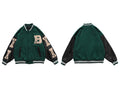 TKPA 2020 Men's Retro Color Block Baseball Jacket