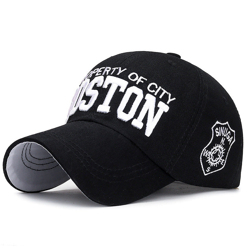 Korean Style Multi-Color Sun Baseball Cap with Embroidery