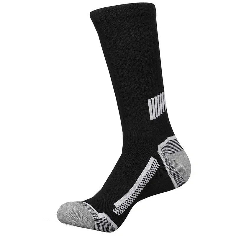 6 Paar Herren-Sportsocken, schweißabsorbierend, bequem und atmungsaktiv, geeignet für Basketballtraining und Laufen im Freien - flohmarkt-deutschland.shop