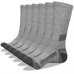 6 Paar Herren-Sportsocken, schweißabsorbierend, bequem und atmungsaktiv, geeignet für Basketballtraining und Laufen im Freien - flohmarkt-deutschland.shop