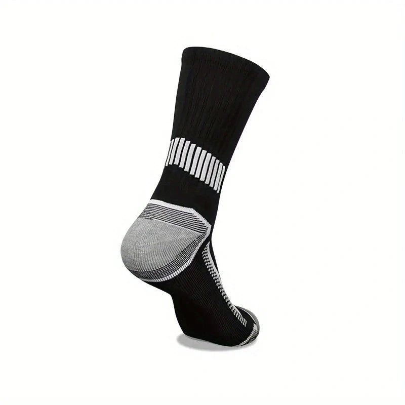 6 Paar Herren-Sportsocken, schweißabsorbierend, bequem und atmungsaktiv, geeignet für Basketballtraining und Laufen im Freien - flohmarkt-deutschland.shop
