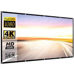 60 72 84 100 120 150 inch Simple Foldable Projection Screen 100inch Curtain 16:9 Outdoor Full HD 2K 4K Projector Screen Curtain - flohmarkt-deutschland.shop