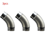60mm Steel 45 Degree Elbow Chimney Pipe Stainless Steel Multi Flue Stove Pipe Outdoor Camping Chimney Liner Heater Exhaust Pipe - flohmarkt-deutschland.shop