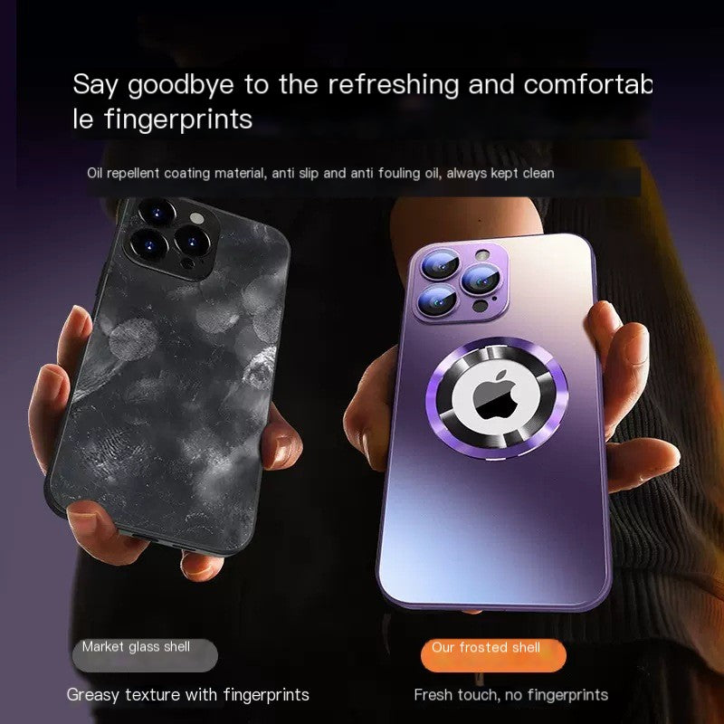 Frosted Glass Phone Case for iPhone 15 Pro Max