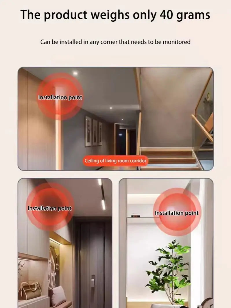 Lenovo WiFi Security Camera 4K HD Wireless Mini Remote Monitor Portable Small Camcorder Home Security Surveillance Smart Camera