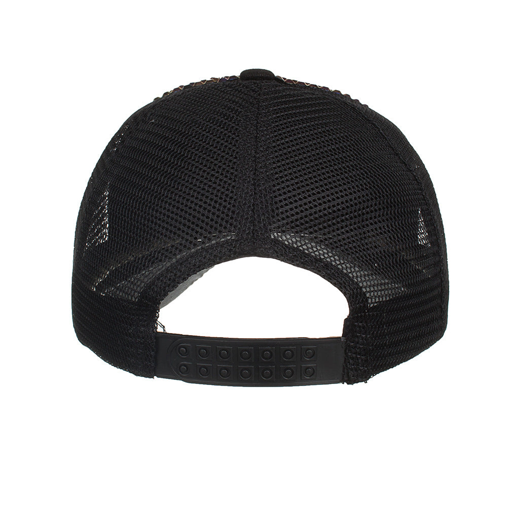Korean Style Rhinestone Baseball Cap for Sun Protection