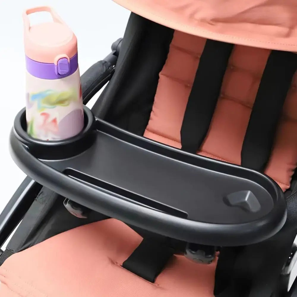 Antislip Stroller Cup Holder Practical Detachable Universal Stroller Tray Handy Convenient Pushchair Snack Table Toddlers