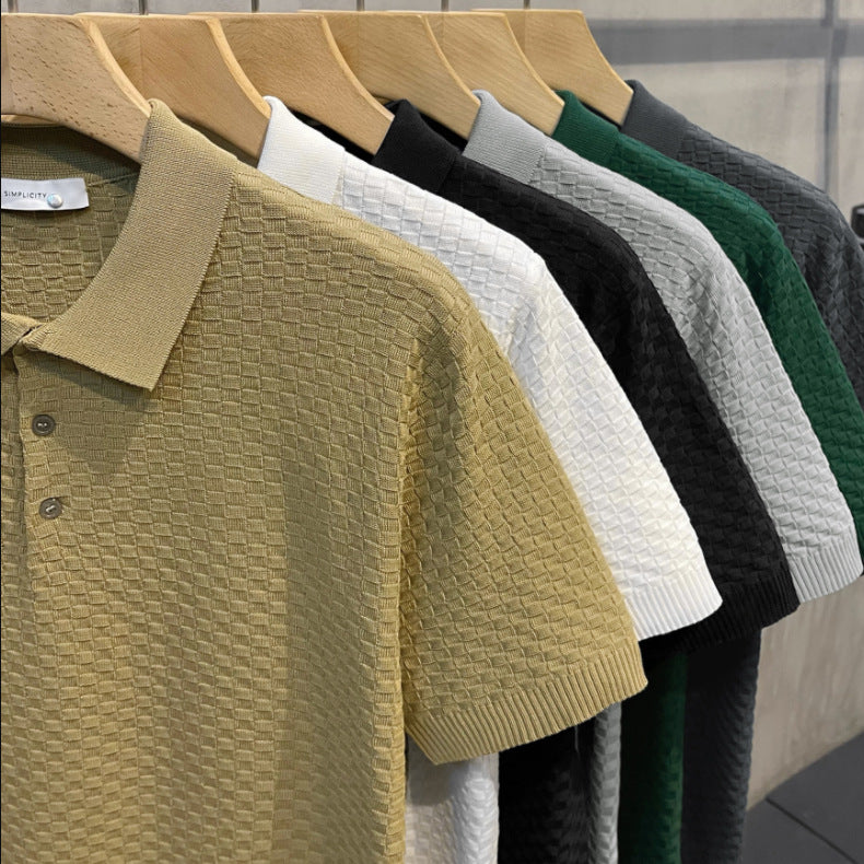 Men's Slim Fit Polo Shirt - Trendy Summer Tee 2023
