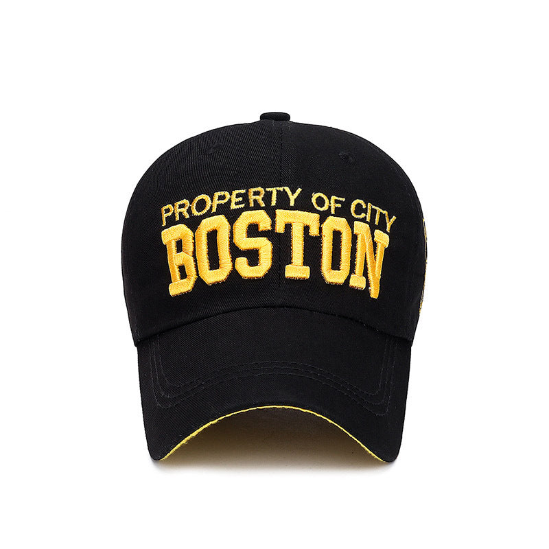 Korean Style Multi-Color Sun Baseball Cap with Embroidery