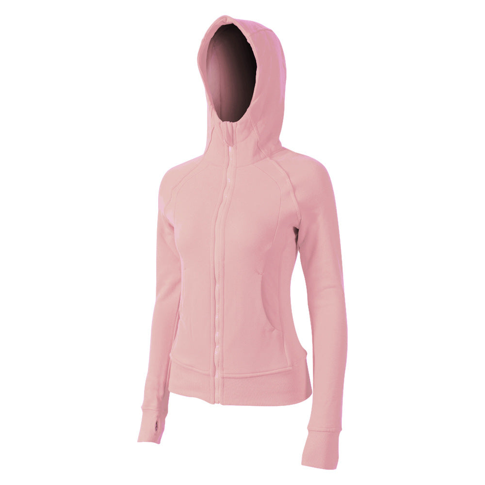 Women's Fleece Yoga Hoodie Jacket for Fall/Winter