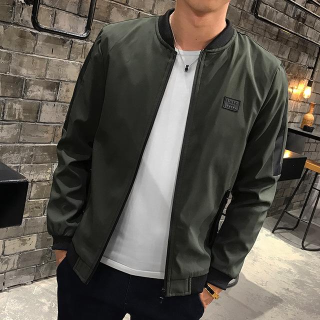 Men's Spring Autumn Jacket, Stylish Baseball Bomber