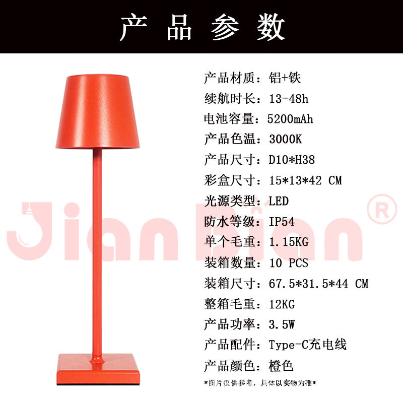Modern Minimalist Iron Luxury Bedside Table Lamp