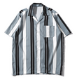 Summer Harajuku Style Striped Loose Short Sleeve Shirt