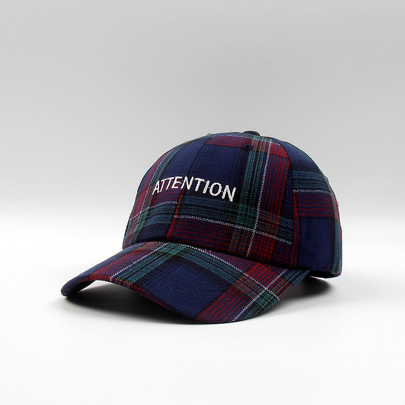 Korean Style Embroidered Letter Baseball Cap (Retro)