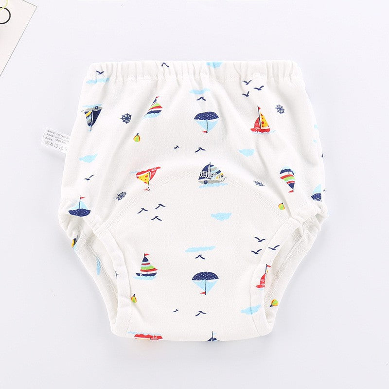 Cotton Baby Learning Pants - Washable Waterproof Diapers