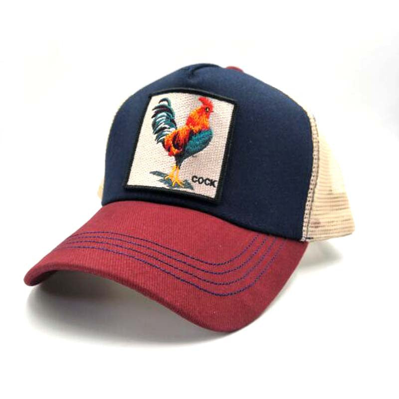 Embroidered Animal Rooster Baseball Cap - Hip Hop Style