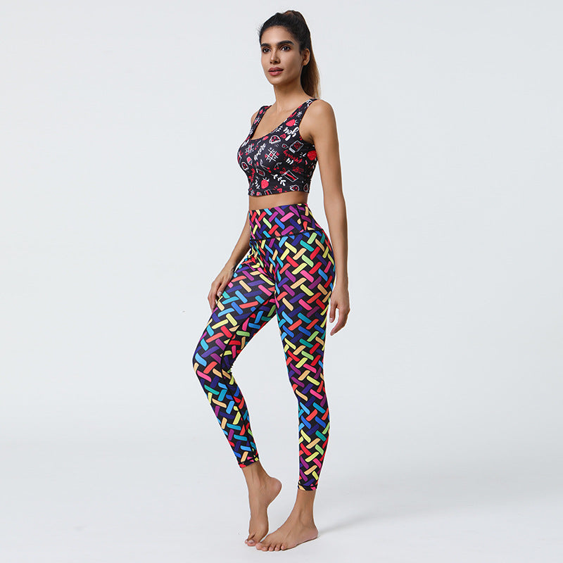 Colorful Arrow Digital Print Yoga Leggings