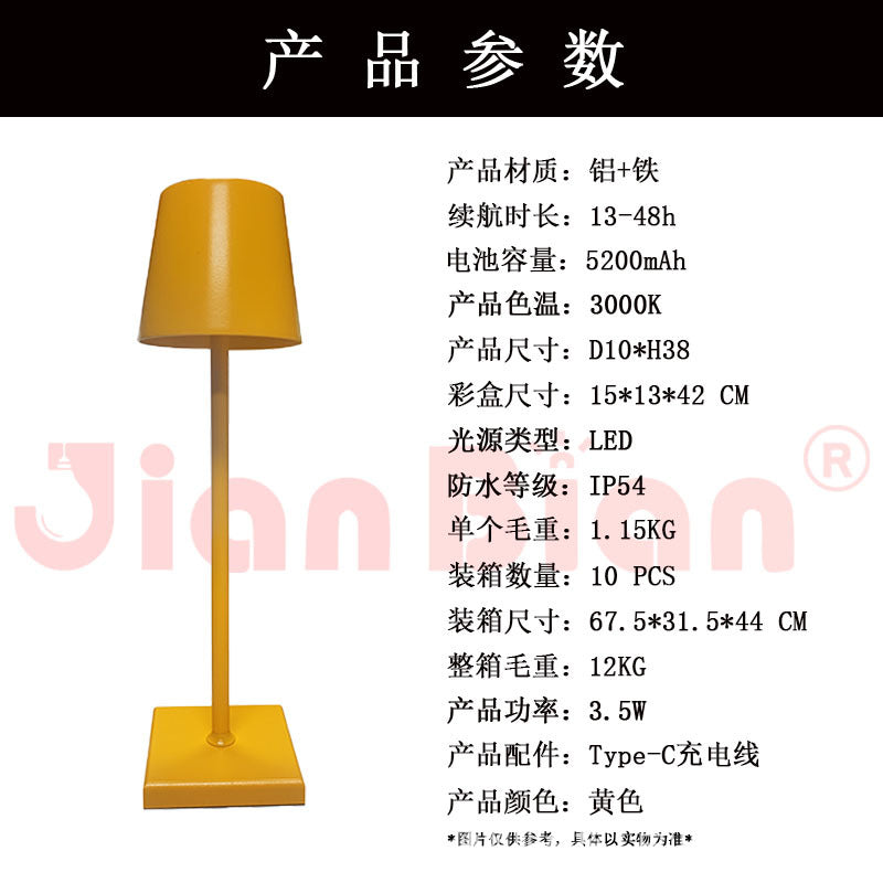 Modern Minimalist Iron Luxury Bedside Table Lamp