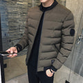 Winter Slim Fit Men's Cotton Jacket with Stand Collar