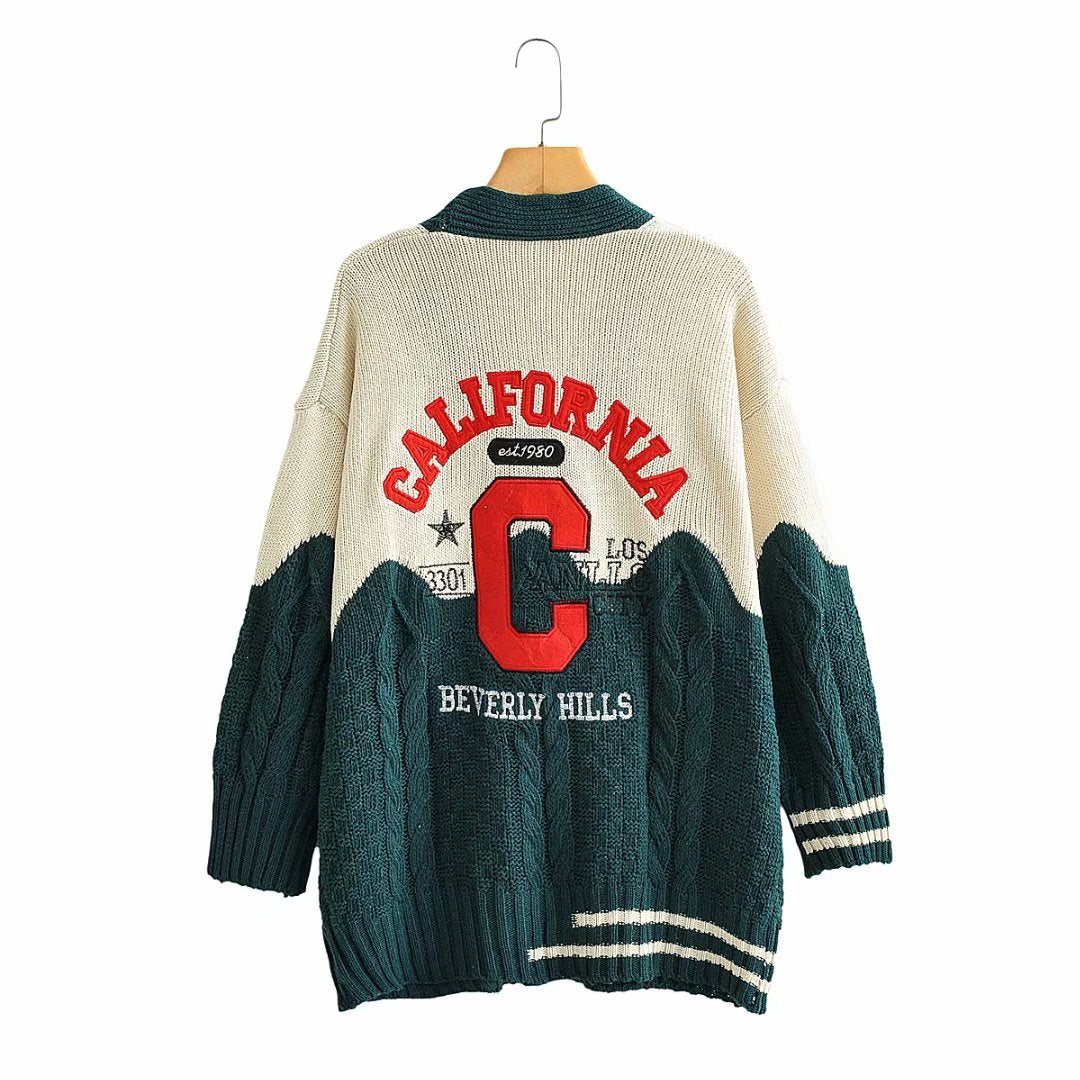 Korean Women's Fashion 2020 Fall Winter V-Neck Cardigan