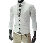 7XL Hohe Qualität Kleid Westen Für Männer Slim Fit Herren Anzug Weste Männliche Weste Gilet Homme Casual Ärmellose Formale Business jacke - flohmarkt-deutschland.shop