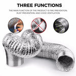 80/100/120/150/200 mm Encrypted Aluminum Foil Ventilation Pipe Scalable Smoke Tube Kitchen Outlet Bathroom Exhaust Fan Hose - flohmarkt-deutschland.shop