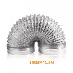 80/100/120/150/200 mm Encrypted Aluminum Foil Ventilation Pipe Scalable Smoke Tube Kitchen Outlet Bathroom Exhaust Fan Hose - flohmarkt-deutschland.shop