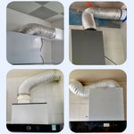 80/100/120/150/200 mm Encrypted Aluminum Foil Ventilation Pipe Scalable Smoke Tube Kitchen Outlet Bathroom Exhaust Fan Hose - flohmarkt-deutschland.shop