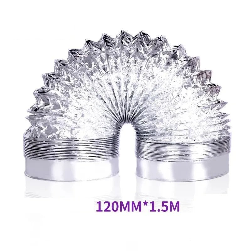 80/100/120/150/200 mm Encrypted Aluminum Foil Ventilation Pipe Scalable Smoke Tube Kitchen Outlet Bathroom Exhaust Fan Hose - flohmarkt-deutschland.shop