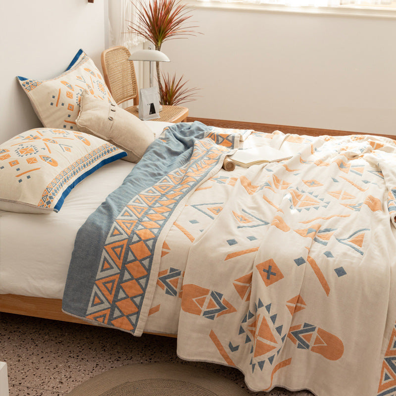 New Cotton Four-Layer Gauze Blanket for Summer Use