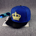Baseball Cap with Crown Metal Logo for Hip Hop Style