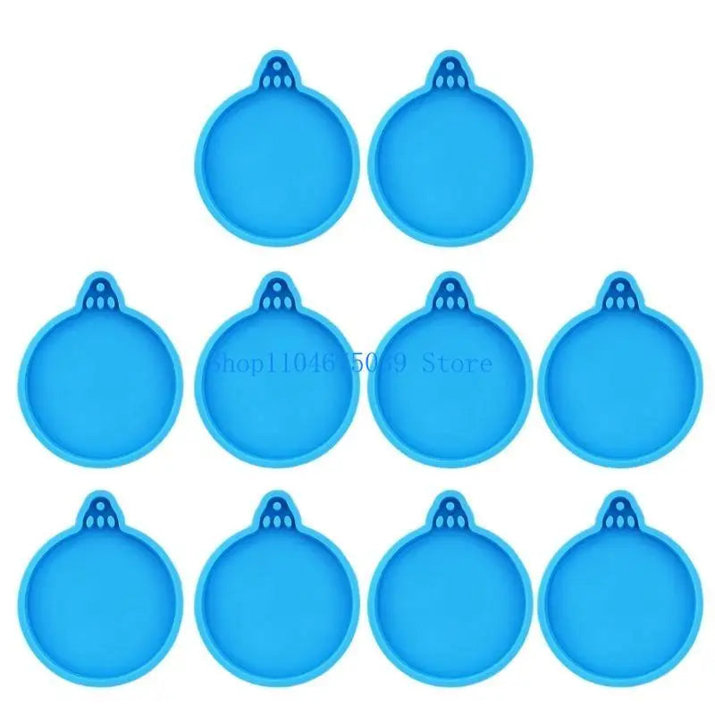 5asd Beautiful Resin Mould Crystal Ornaments Makiing Mold Christmas Round Silicone Mold Handy Blank Mold for Artistic Creator
