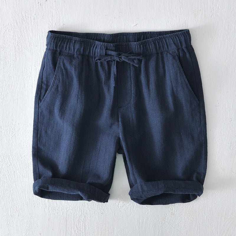 Men's Casual Loose Cotton Linen Shorts for Summer