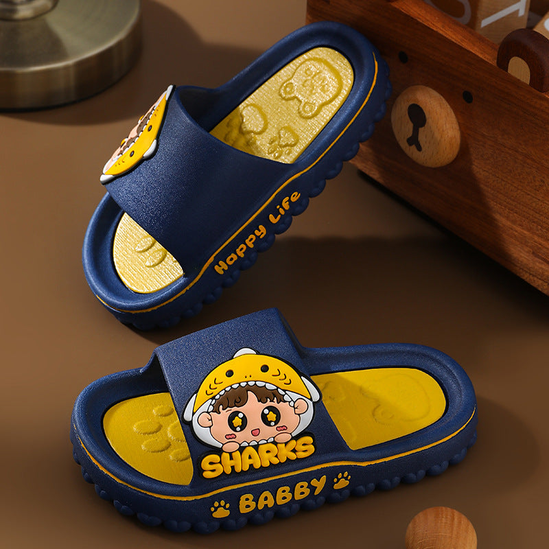Children's Shark Slippers - Cute Indoor Non-Slip Design