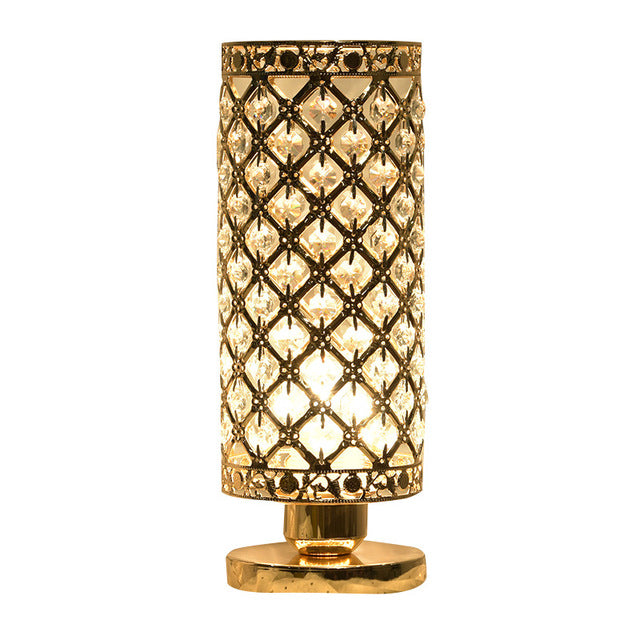 LED Modern Touch Decorative Lamp in Pink Crystal Design