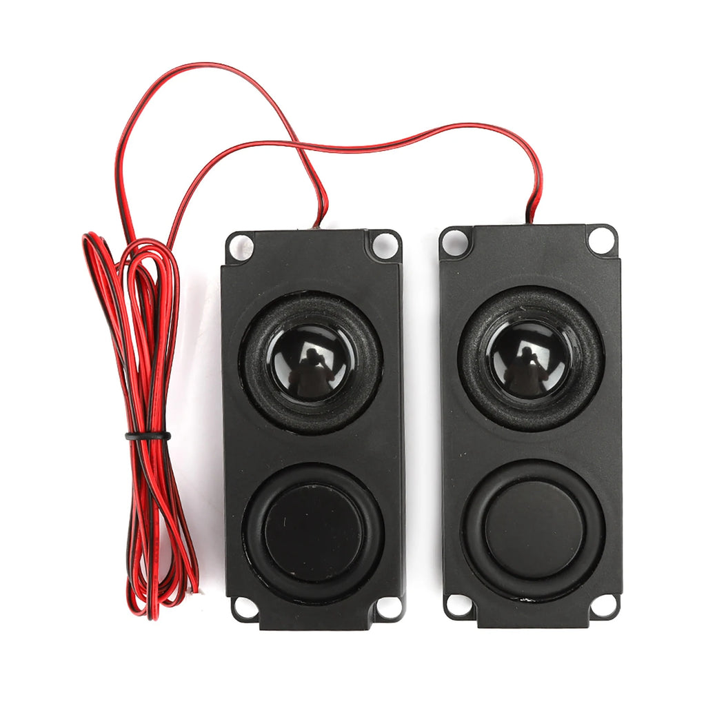 2PCS 8Ω 5W Portable Subwoofer Enclosure 40mm Magnetic Dual-Channel Speaker For TV Monitors Dual-Channel Magnetic Speaker