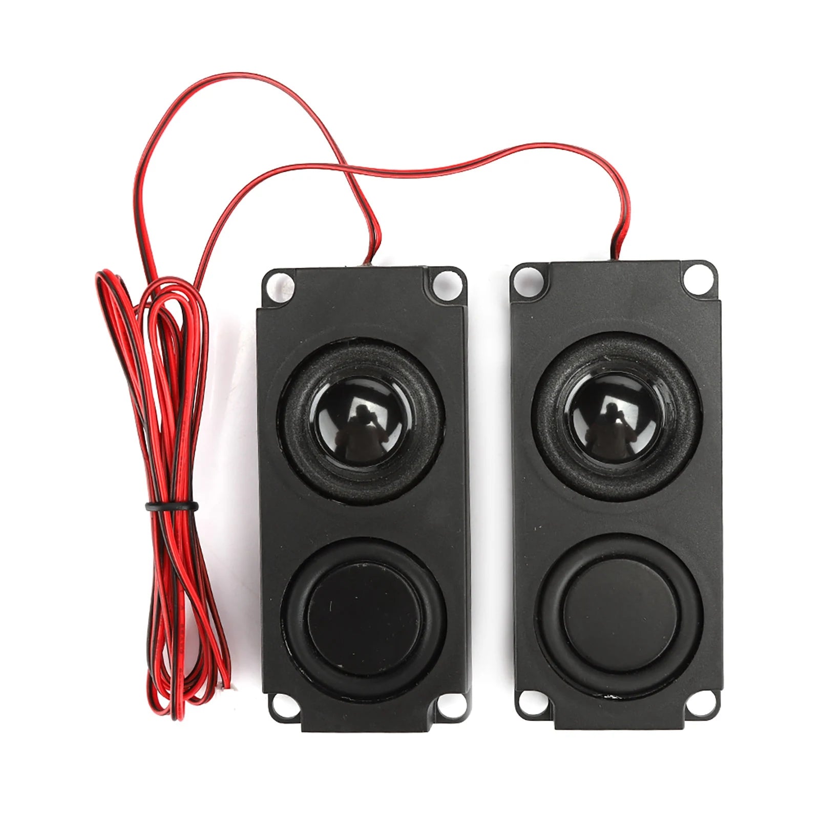 2PCS 8Ω 5W Portable Subwoofer Enclosure 40mm Magnetic Dual-Channel Speaker For TV Monitors Dual-Channel Magnetic Speaker
