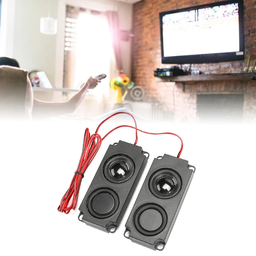 2PCS 8Ω 5W Portable Subwoofer Enclosure 40mm Magnetic Dual-Channel Speaker For TV Monitors Dual-Channel Magnetic Speaker
