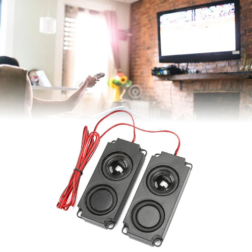 2PCS 8Ω 5W Portable Subwoofer Enclosure 40mm Magnetic Dual-Channel Speaker For TV Monitors Dual-Channel Magnetic Speaker