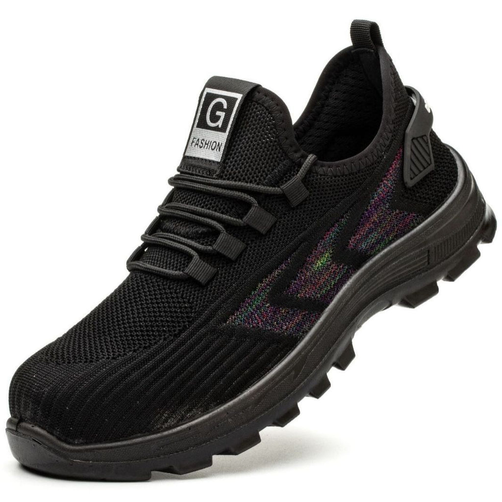 Men's Safety Shoes with Steel Toe, Lightweight & Slip-Resistant