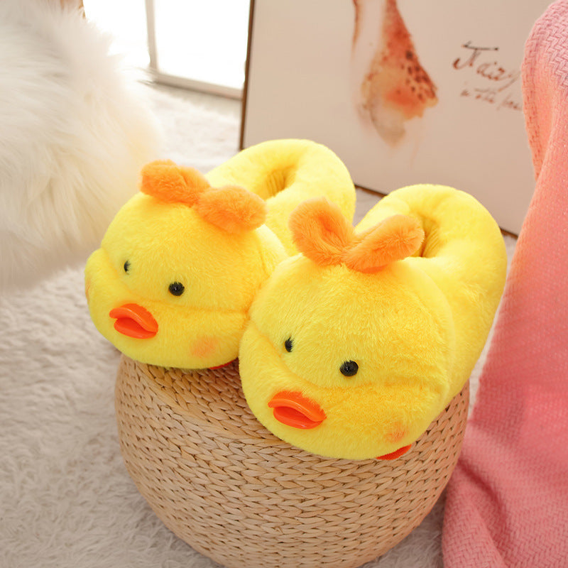 Winter Warm Plush Cotton Slippers for Students