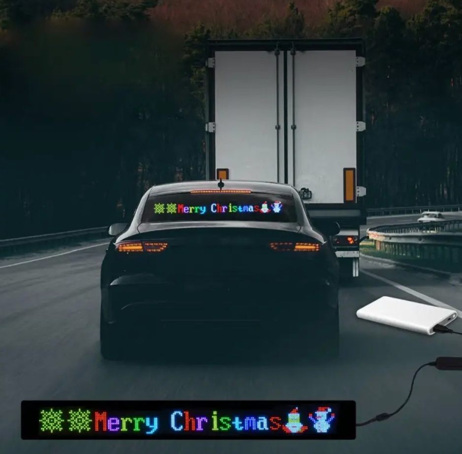 Flexible Wireless LED Car Display Screen