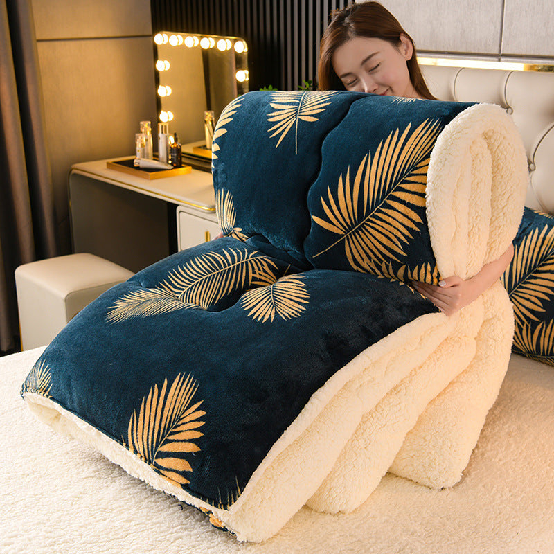 Winter Milk Velvet Lamb Fleece Duvet for Students