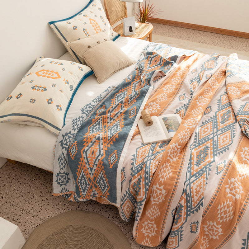 New Cotton Four-Layer Gauze Blanket for Summer Use