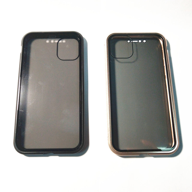 Privacy Tempered Glass Magnetic Phone Case for iPhone 15 Pro Max