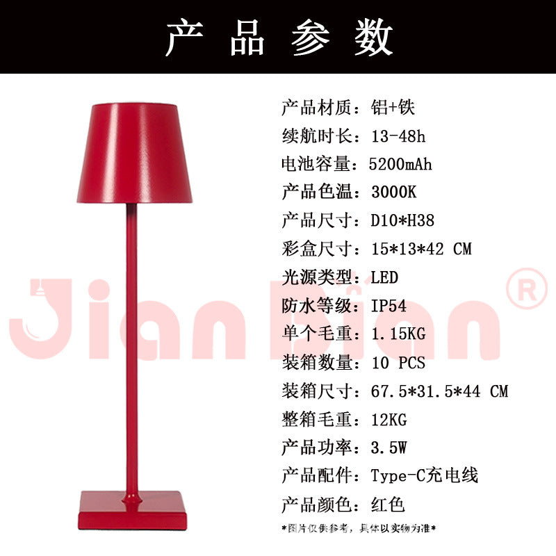 Modern Minimalist Iron Luxury Bedside Table Lamp