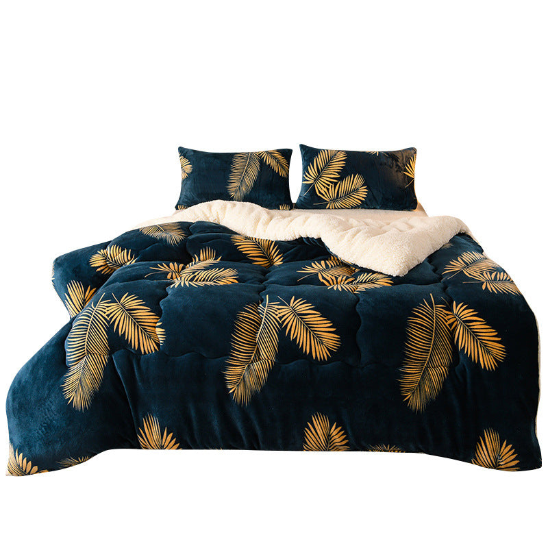 Winter Milk Velvet Lamb Fleece Duvet for Students