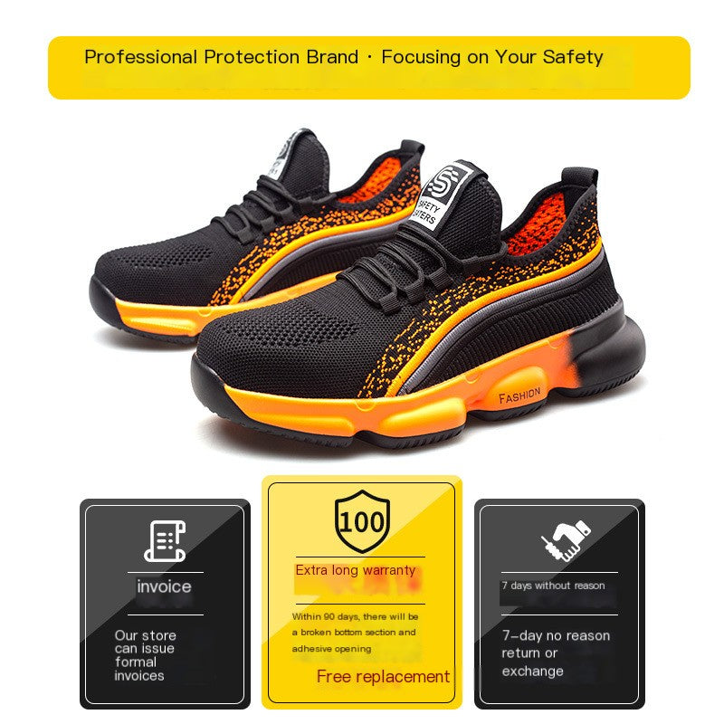 Breathable Safety Work Shoes with Anti-Puncture Design